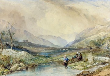 スコットランドの渓谷サミュエル・ボーの風景 Oil Paintings